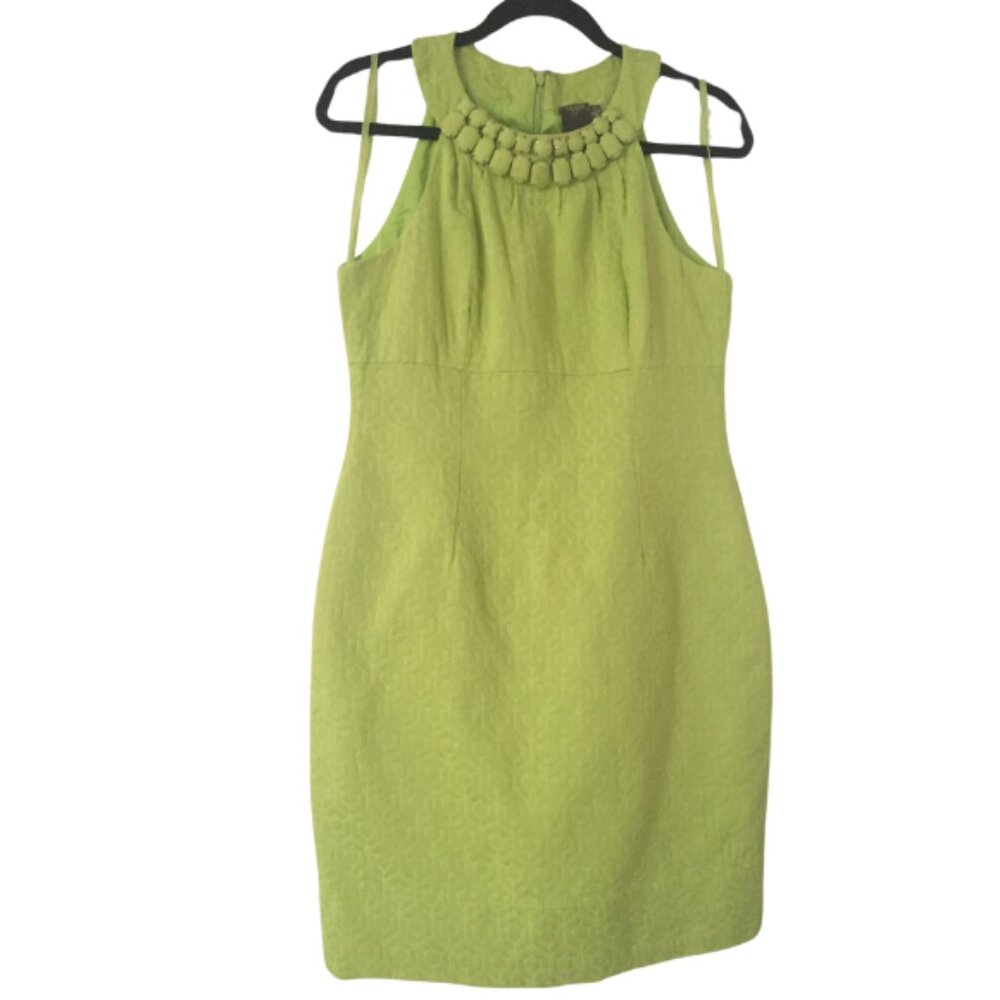 TAYLOR GREEN EMBELLISHED DRESS, SZ. 8